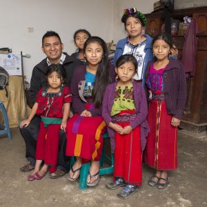 marta and her family in Guatemala