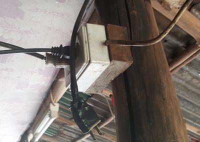 exposed electrical wires in a home